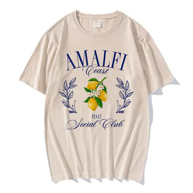 

2025 Новинка в горячей распродаже Принтованная футболка Футболка с принтом лимона Короткий рукав Круглый вырез Повседневный топ на лето весну Женская одежда 4XL