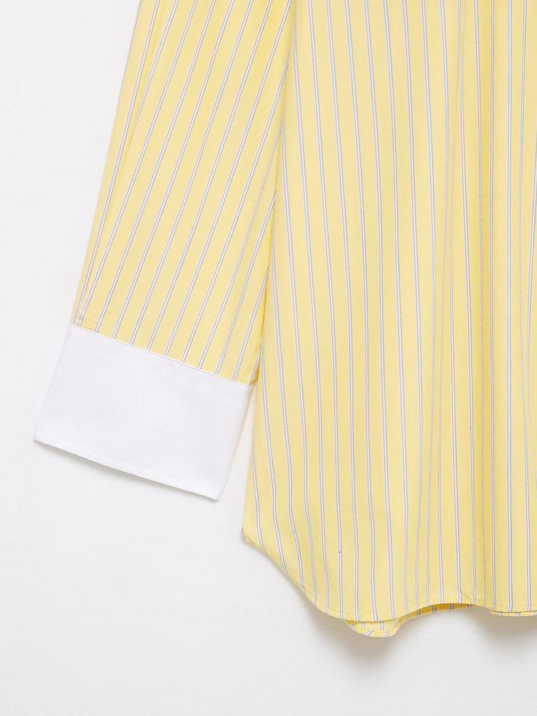 TAOP&ZA Women's Spring Poplin Cotton Loose Long Sleeve Shirt