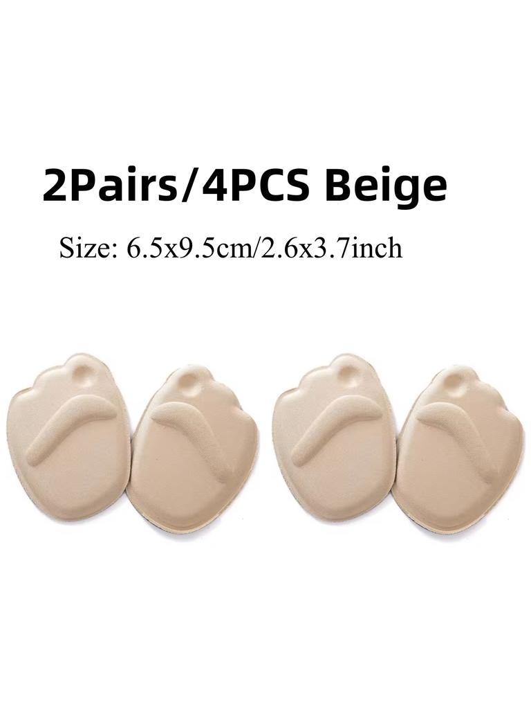 1-4Pirs High Heel Foot Cushions Forefoot Anti-Slip Insole Breathable Shoes Women Protection Foot Pad Supports Inserts