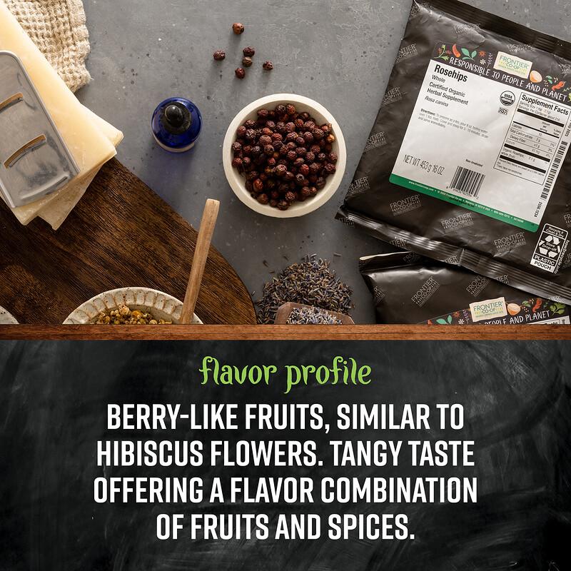Organic Cut & Sifted Seedless Rosehips, 16 oz (453 g)