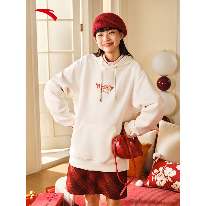 Anta Men's Loose Fit New Year Hooded Sweatshirt