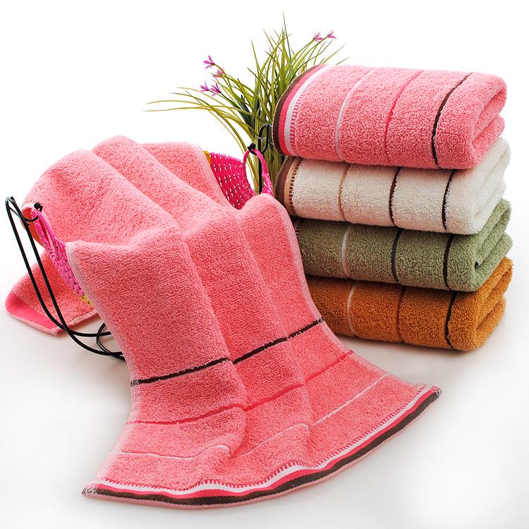 Cotton Gold Thread Face Towel - Wedding Gift & Daily Necessity, Soft & Absorbent