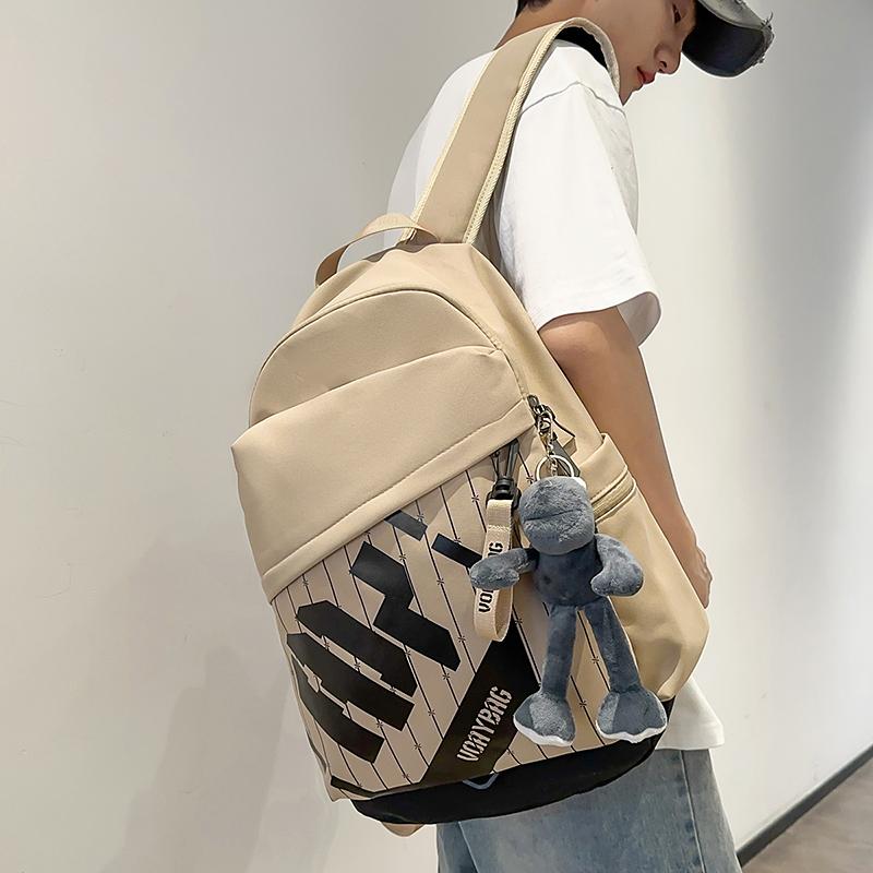 Men Letter Backpack Women Lightweight Large Capacity Backpack