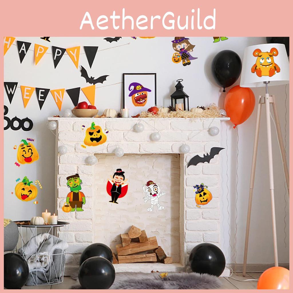 Colorful Cm2304009 Diy Pumpkin Stickers Set For Children Halloween Party Decorations