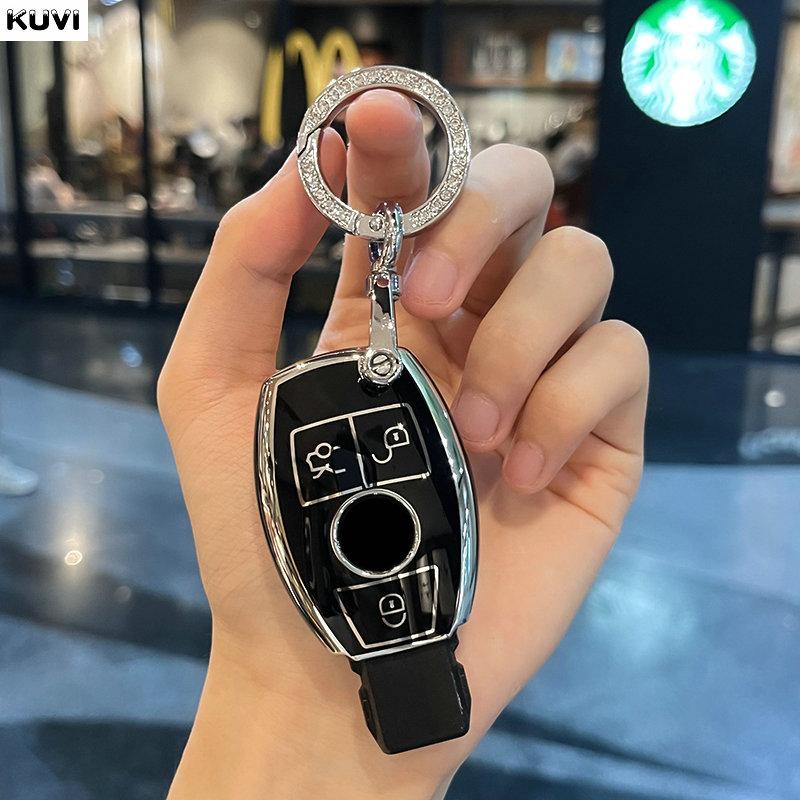 TPU kryt pouzdra na klíče od auta Kryt klíčenky pro Mercedes Benz Třída ABCE GLS GLA GLK GLC CLS CLA AMG W204 W205 W212 W463 W176