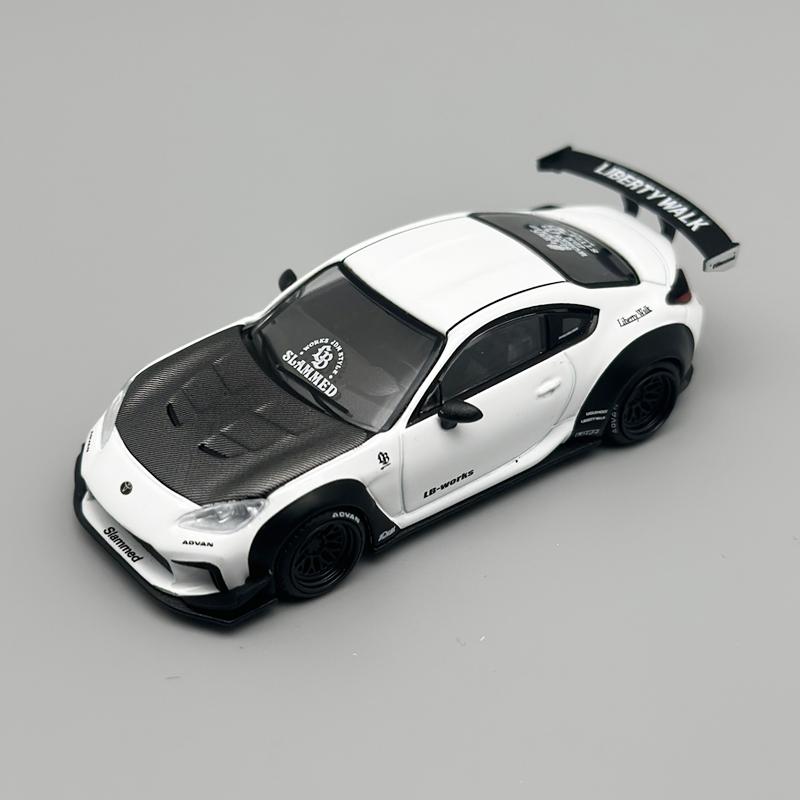 ADF1 MINIGT 1:64 Toyota GR86 LBNation White Alloy Car Model 769