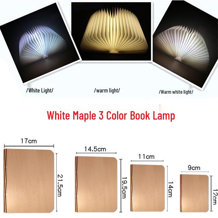 LED Book Lamp with Bluetooth Music, Touch-Control Color Changing, and Dimmable Night Light