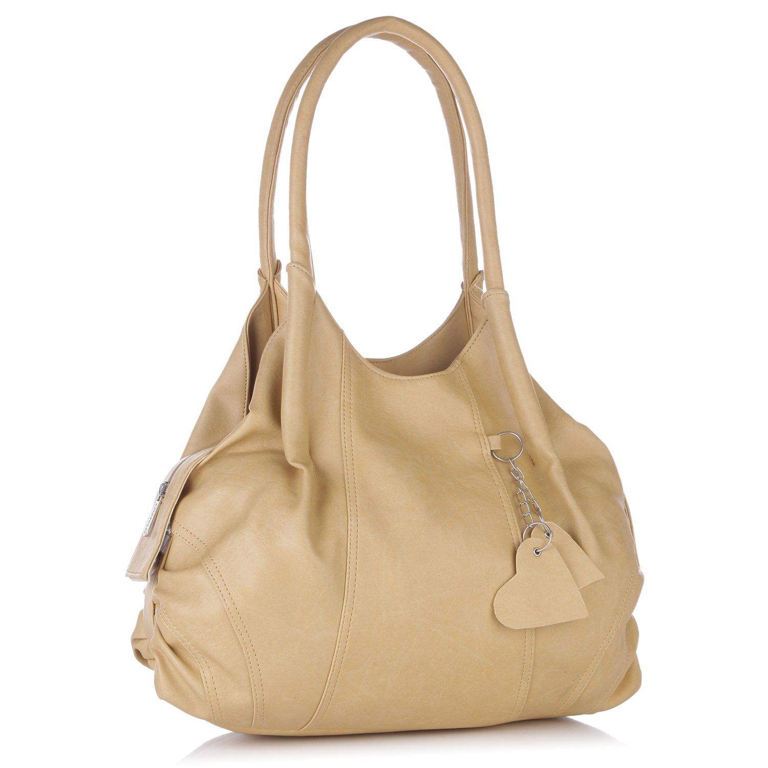 

Женская сумка Diva из искусственной кожи (большой) 12 X 17 X 6 IN бежевый