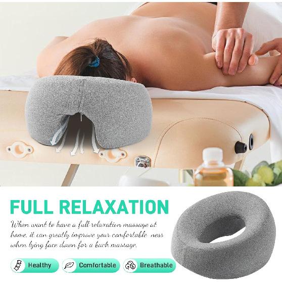 Face Down Pillow Massage Headrest for Bed, Face Pillow for Stomach Sleeping, Face Cradle, Massage/BBL Pillow After Surgery Post Eye Surgery Recovery