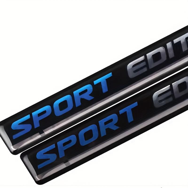 2pcs Sport Edition Sticker Limited Edition Emblem Badge Fender Decal Car Truck Replacement for Universal Vehicle SUV Motorcycle