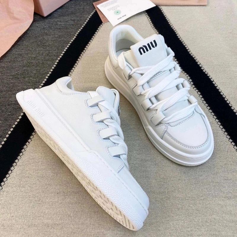 Platform White Shoes New Heightening Board Shoes, Sports and Leisure Leather Classic Versatile Lace-up Women's Shoes