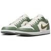 Jordan Air  1 Comfortable Fit Low Top Retro Basketball Shoes Men sneaker Green White 553558-300