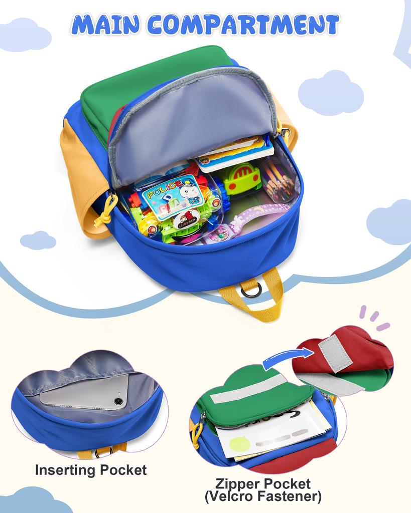 Cute Backpack For Boys & Girls, Lightweight Waterproof School Bag, Perfect For Daycare, Preschool, Kindergarten, Hiking & Travel