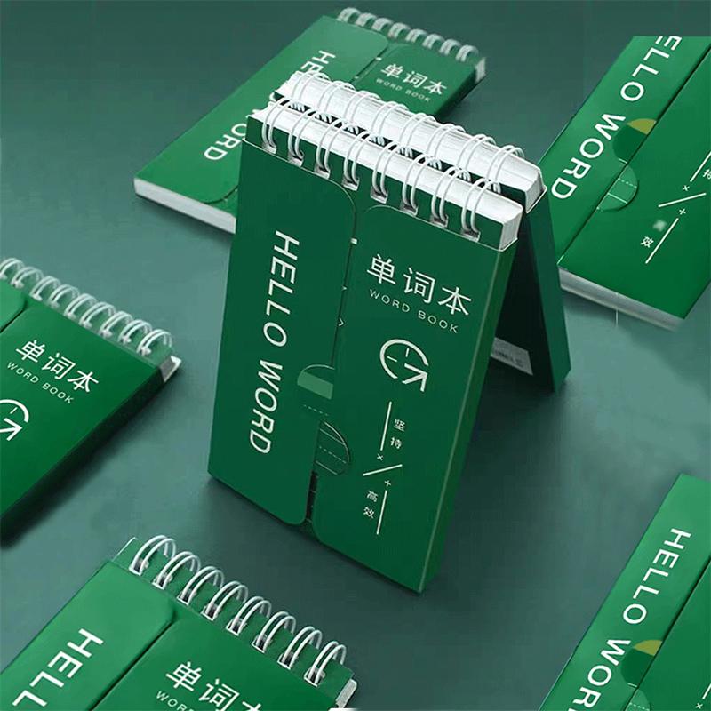 Portable Mini Notebook Pocket Vocabulary Word Book Spiral Notebook Languages Learning Word Check Book School Stationery