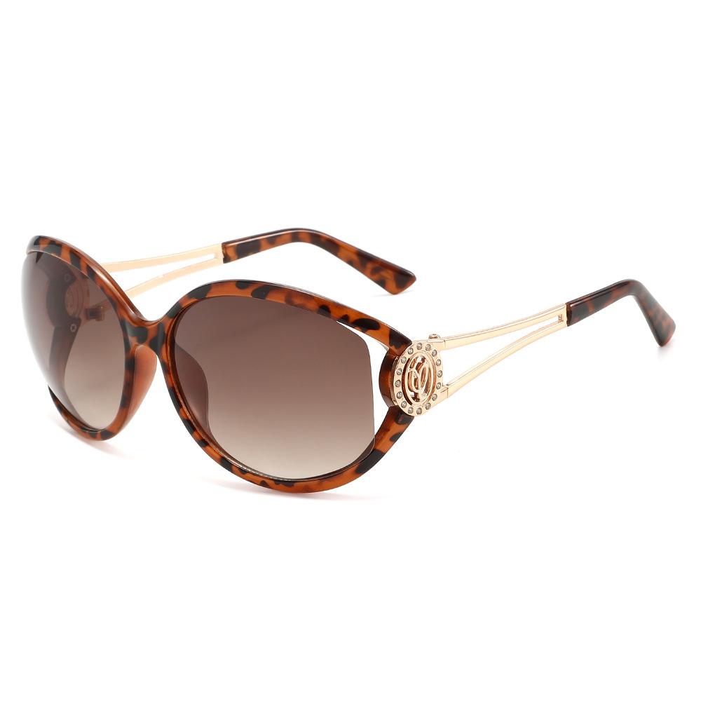 Two circles, new large frame fashion sunglasses ins wind outdoor driving UV protection sunglasses T