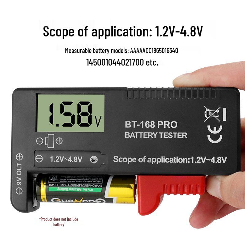 BT-168 PRO Battery Tester - Digital Voltage & Capacity Measurement Tool for Various Models