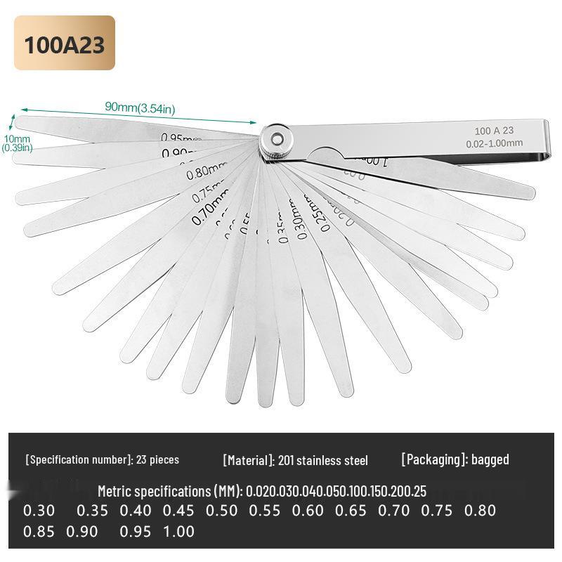 Set Eleron din Oțel Inoxidabil de Înaltă Precizie (0.01-1mm) Metric/Imperial