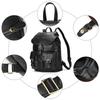 Wifreo Genuine Leather Large A4 Fits for and Business Trips Men's Backpack, Capacity, Size, 14-inch PCs, Unisex, Commuting, School, (Black)