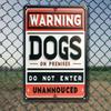 Vintage Tin Sign Metal Poster Wall Decor Beware Of Dog Retro Plaque For Home Bar Cafe Garage