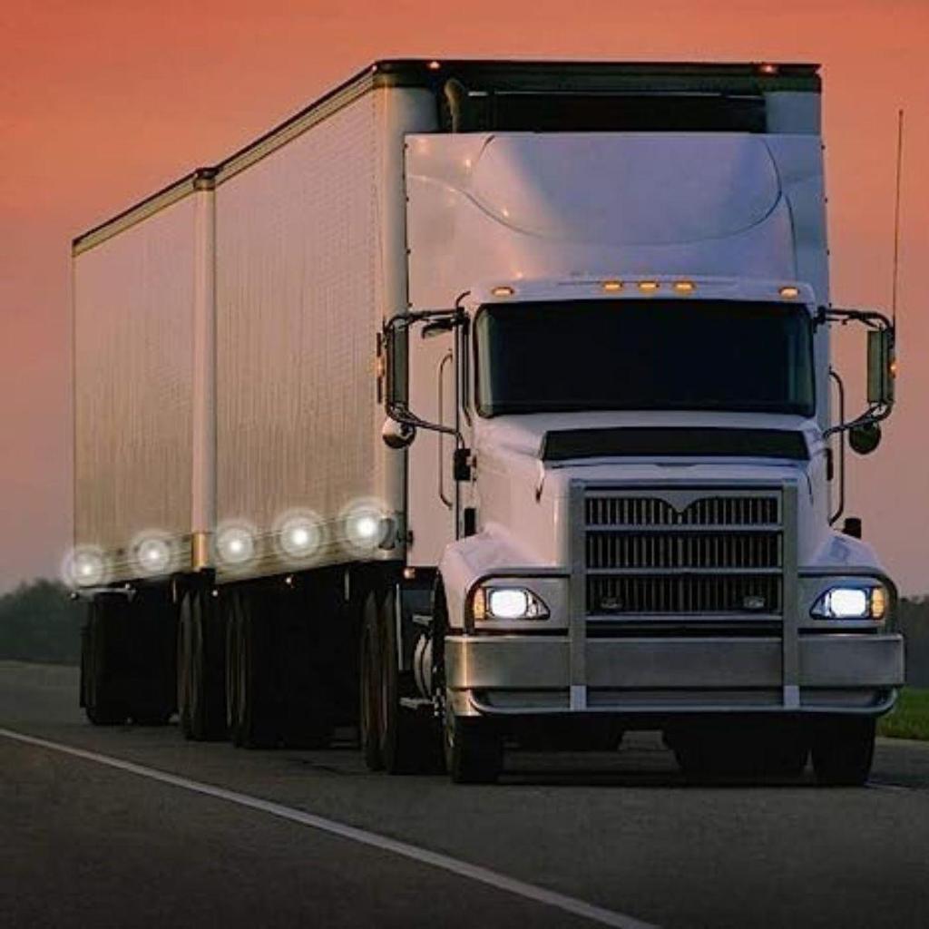 6 Bucăți Lumini Indicator Laterale Spate Rotunde Transparente cu LED 12V pentru Camion Remorcă Rulotă Barcă Lampă Marcaj Cabina Lampă de Frână Stop