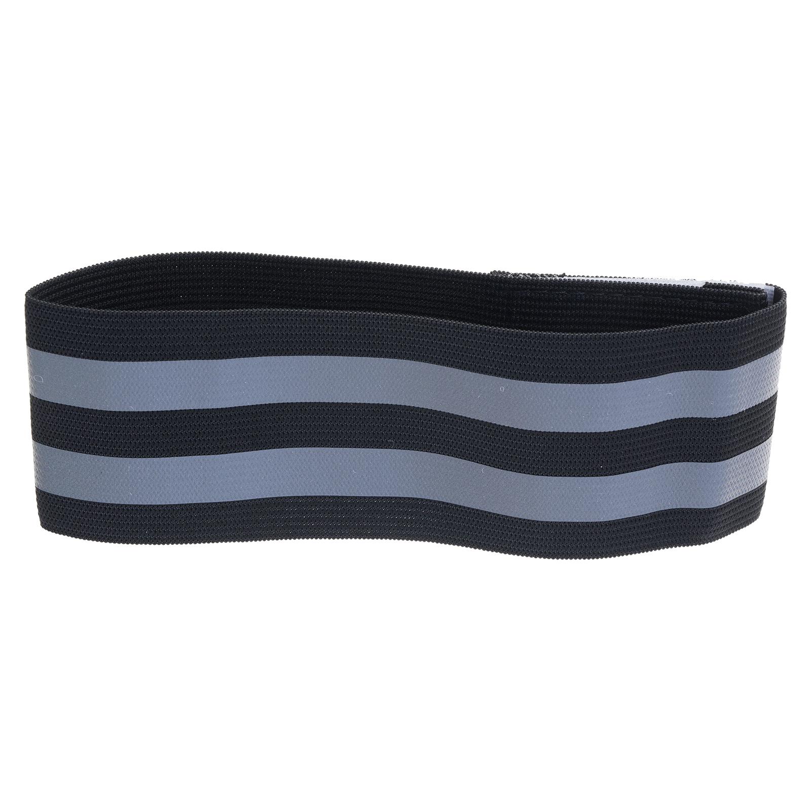 

Светоотражающие нарукавники для бега на запястье, лодыжку, ногу, светоотражающая повязка, лента безопасности для ночной езды на велосипеде, бега, ходьбы, браслет B чёрный