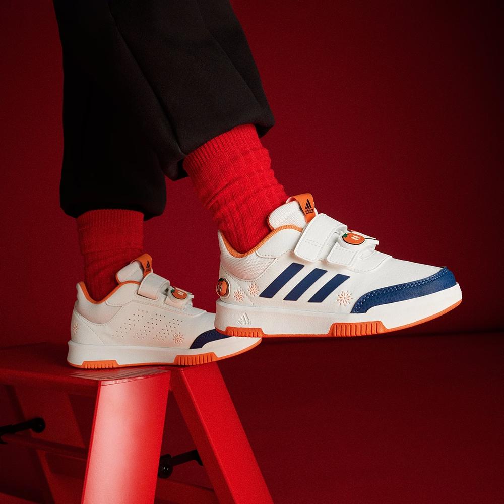 Adidas Tensaurs Sport 2.0 Comfortable Non-Slip Durable Kids Skate Shoes Kids Skate Shoes White Blue Orange IH3098