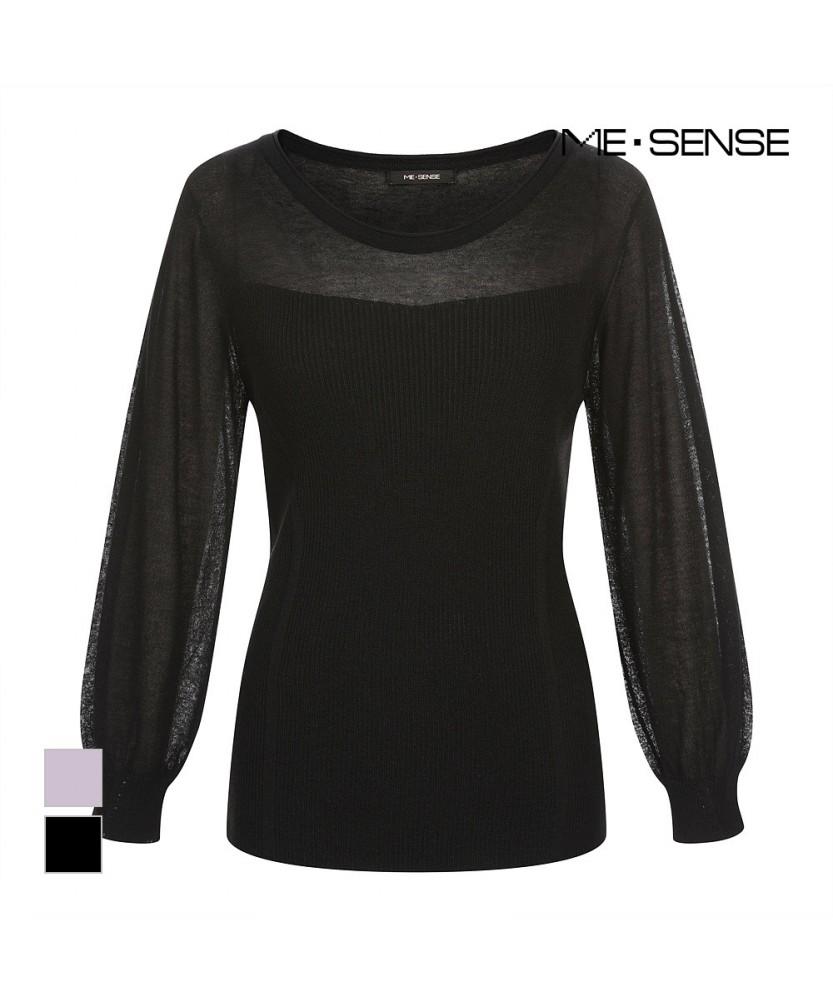 MESENSE V-Neck See-Through Knit_Mb54Knmd03Z