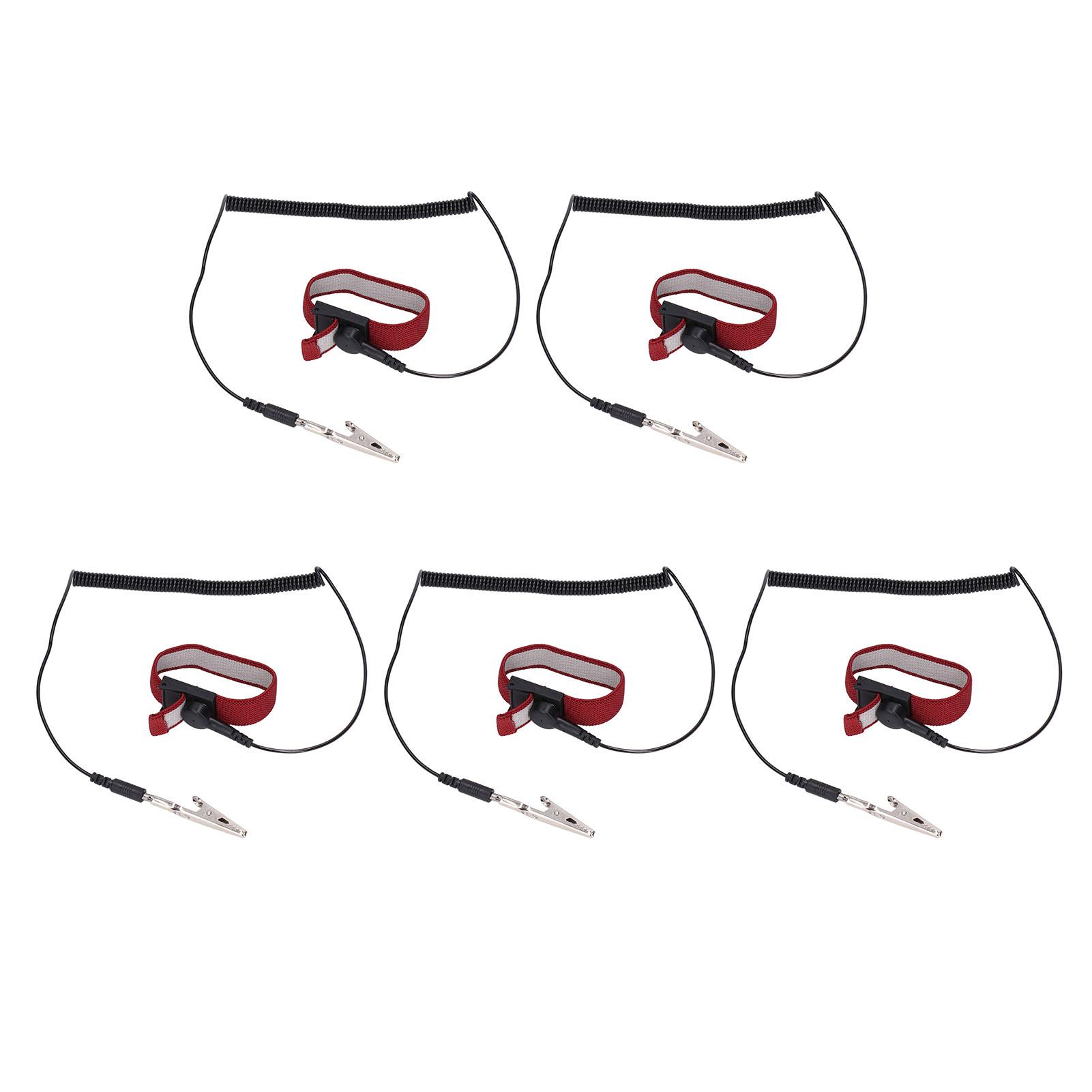 

5 шт. антистатический браслет ESD браслет защита набор инструментов набор для обслуживания