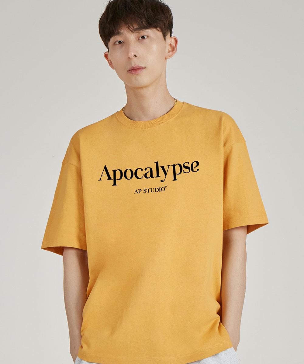 Astral Projection Apocalypse Round Neck 15-Count Cotton Short Sleeve T-Shirt_Cheddar Xl
