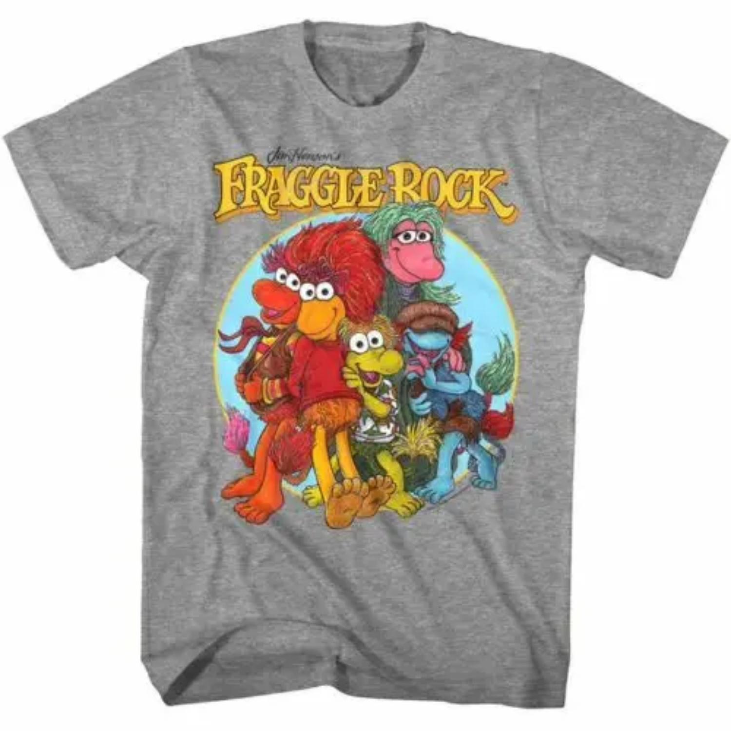 Fraggle Rock Drawn Men s T-Shirt Jim Henson Cartoon S чёрный
