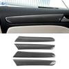 For VW Golf 6 MK6 2008-2013 4pcs ABS Carbon Fiber Texture Car Interior Door Window Panel Strips Cover Protective Trim