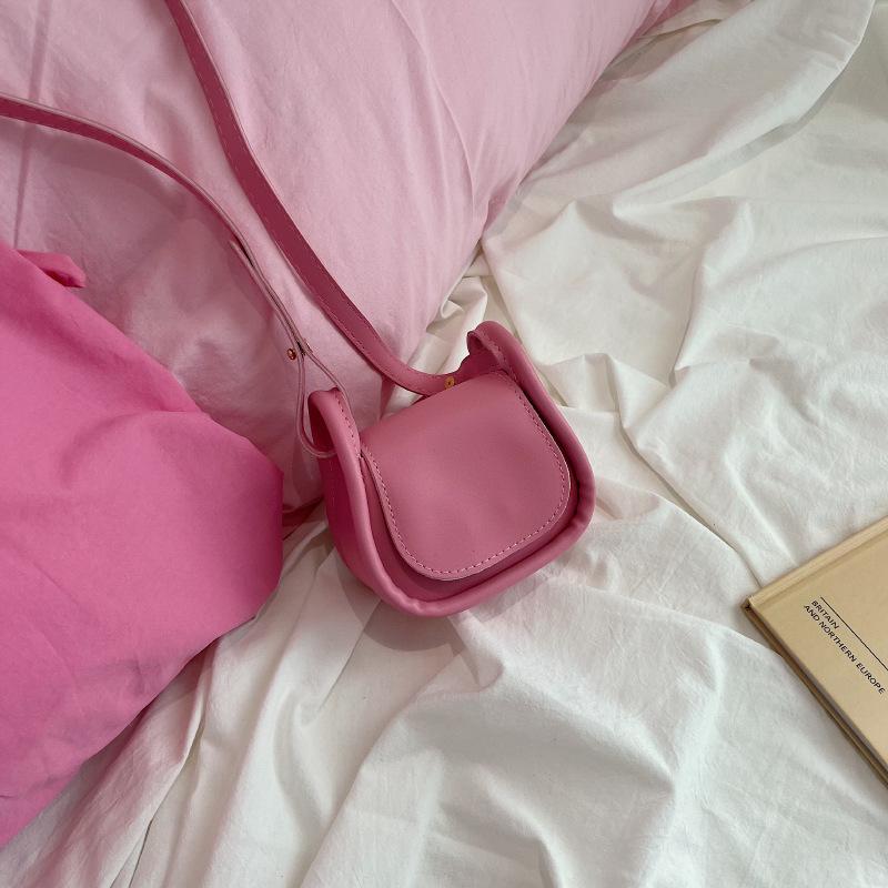 Mini Bag 2025 Summer New Korean Version Fashion Portable Small Square Bag Mouth Red Envelope Niche Ins Messenger Bag Women's Bag