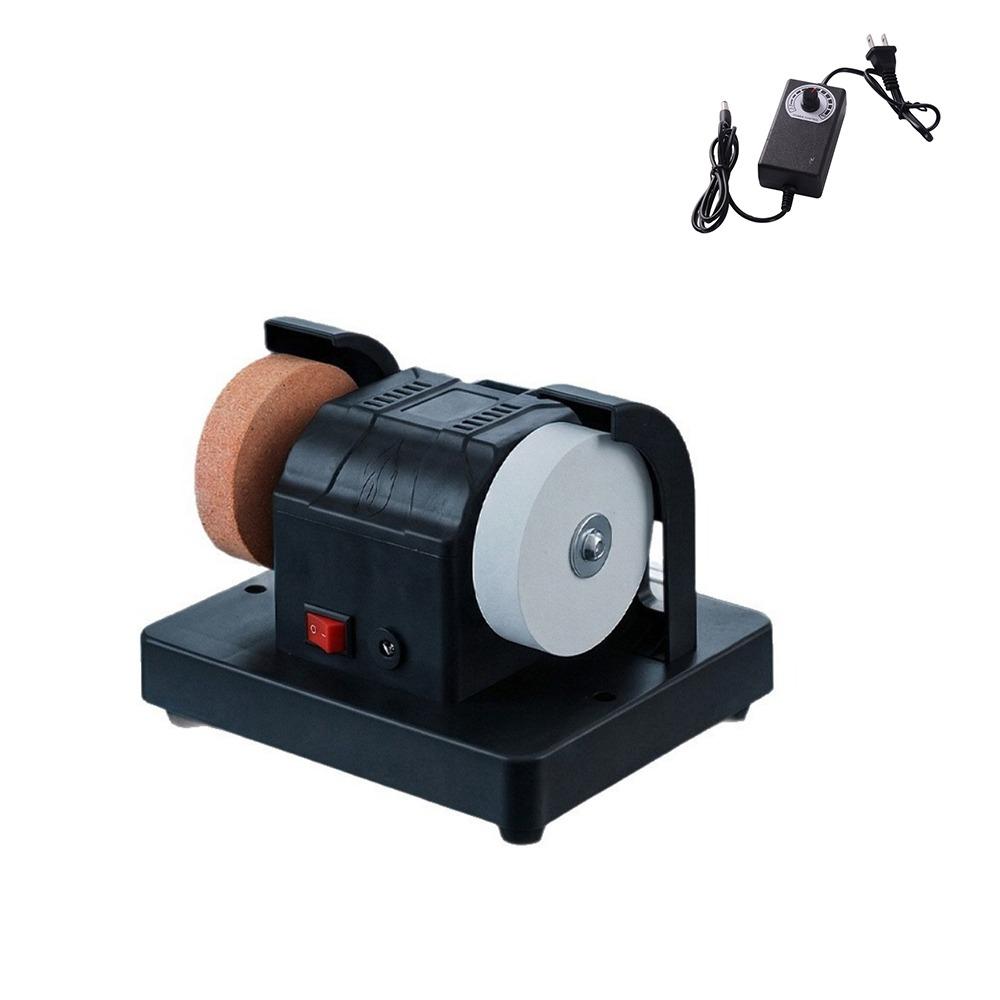 Dual Wheel Mini Bench Grinder Automatic Electric Polishing Machine Electric Sharpener Woodwork