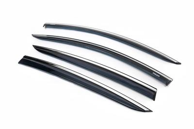 Wind Deflectors with Chrome HB/SD (4 Pcs, Niken) for Ford Focus IV 2018-