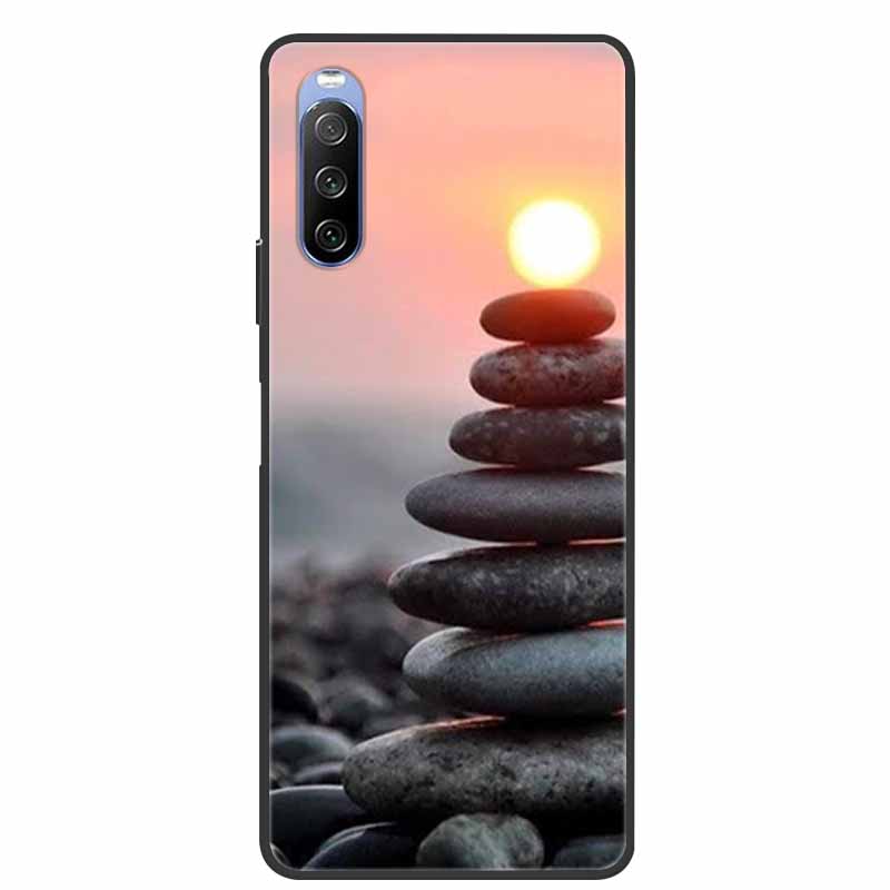 

Для Sony Xperia 10 IV III II I Чехол Цветы Мягкий Силиконовый Задняя Крышка Чехол для Телефона для Sony Xperia10 IV Оригинальный Xperia 10 III Capa Xperia 10 IV