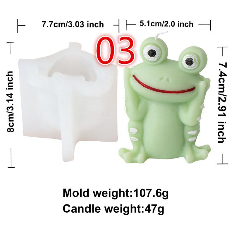 

3D Мультяшная Лягушка Силиконовая Форма для Свечей Сделай Сам Животное Лягушка Жаба Ароматерапия Гипсовая Форма Ремесла Смола Литье Домашний Декор