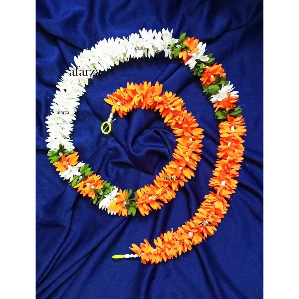 Artificial Flower Garland Toran for Door Entrance Home Decoration Hanging 4 Pieces 5 Feet (p-orange-white)