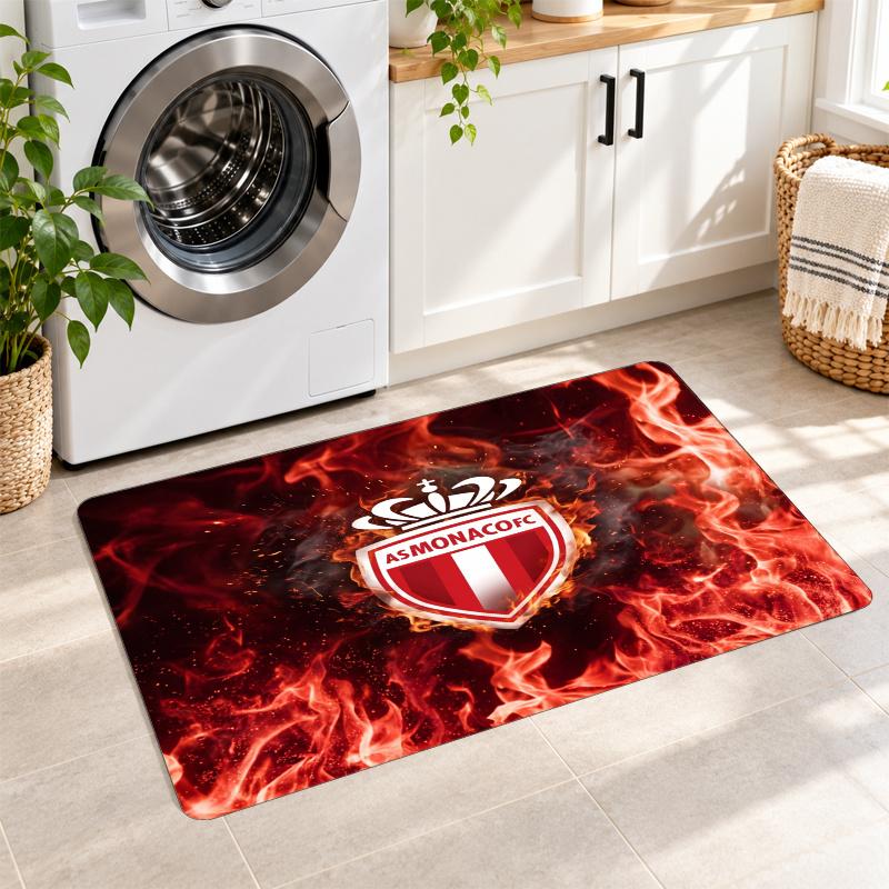 Flannel Kitchen Mat Monaco FC Soft Area Rug Non Slip Floor Carpet Home Decoration