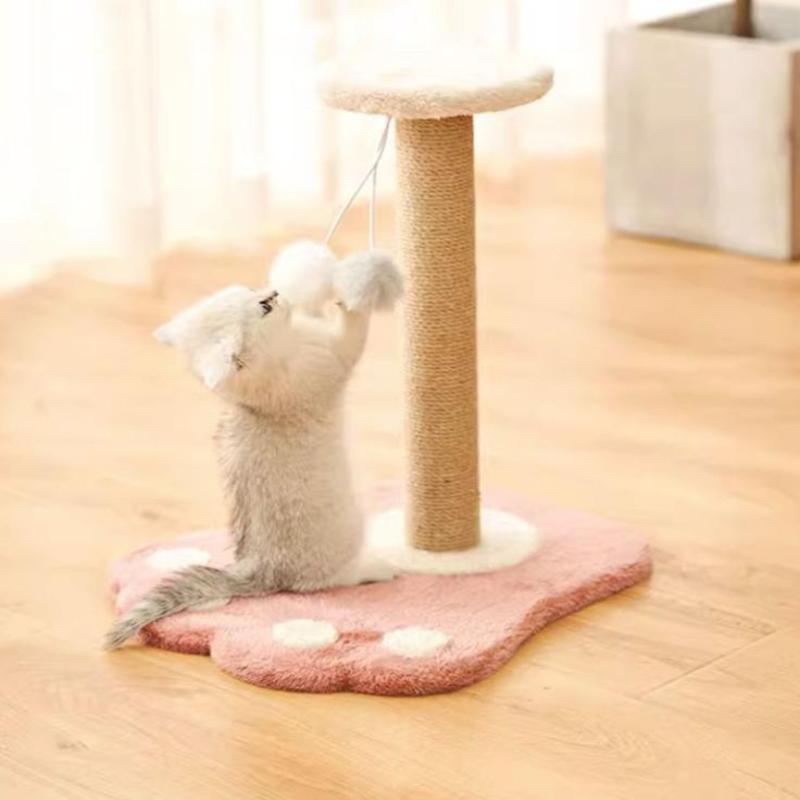 3-Layers Cats Toys Scratching Post Sisal Rope Three Pillars For Kitten Grind Claw Cat Climbing Frame Posts Pet Furniture