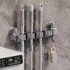 ZNMW Wall-Mounted Mop & Broom Holder Hooks (2-Pack)