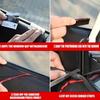 4PCS Car Rubber Window Seal Strip Side Window Gap Filler Noise Insulation Waterproof Windproof Dustproof V-Shape Sealing Strips