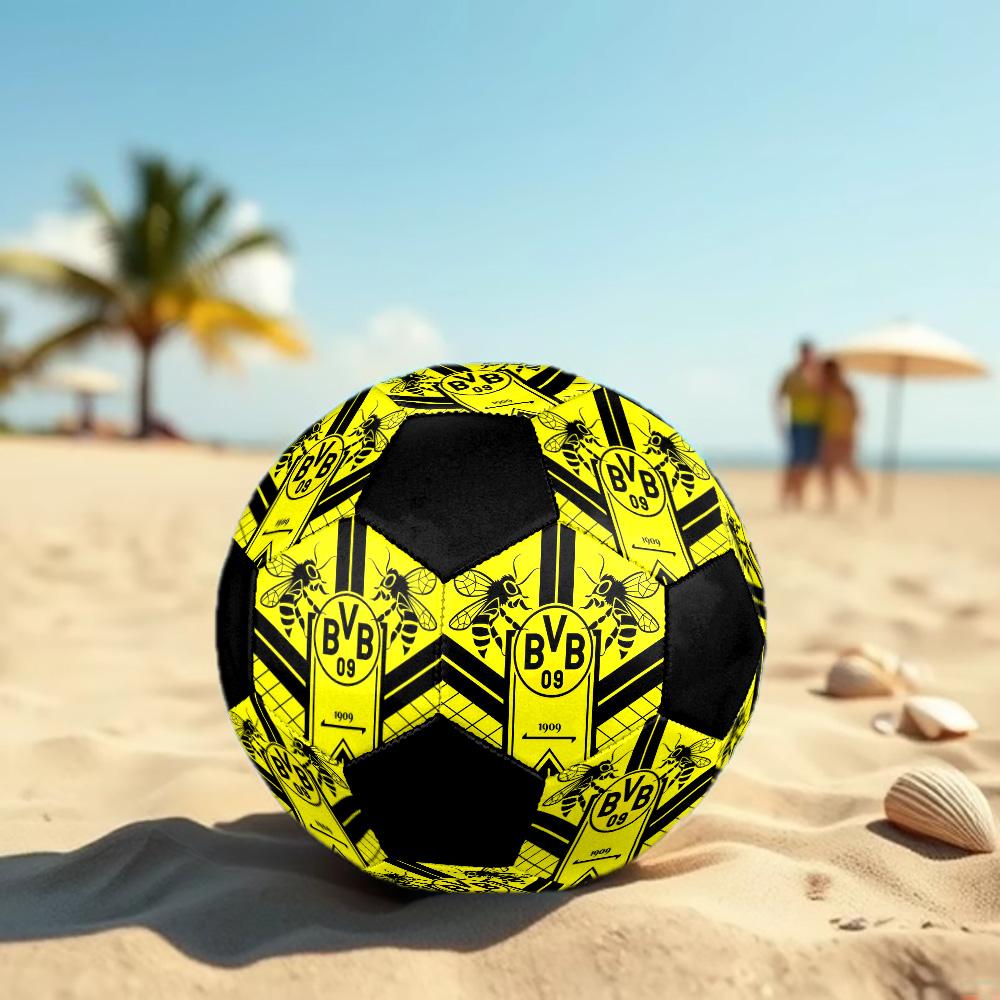Borussia Dortmund Fußball Bunt Für Alle Altersgruppen Maschinengenäht PVC Wettkampfbereit Langlebig Hoher Rückprall.GRÖSSE5