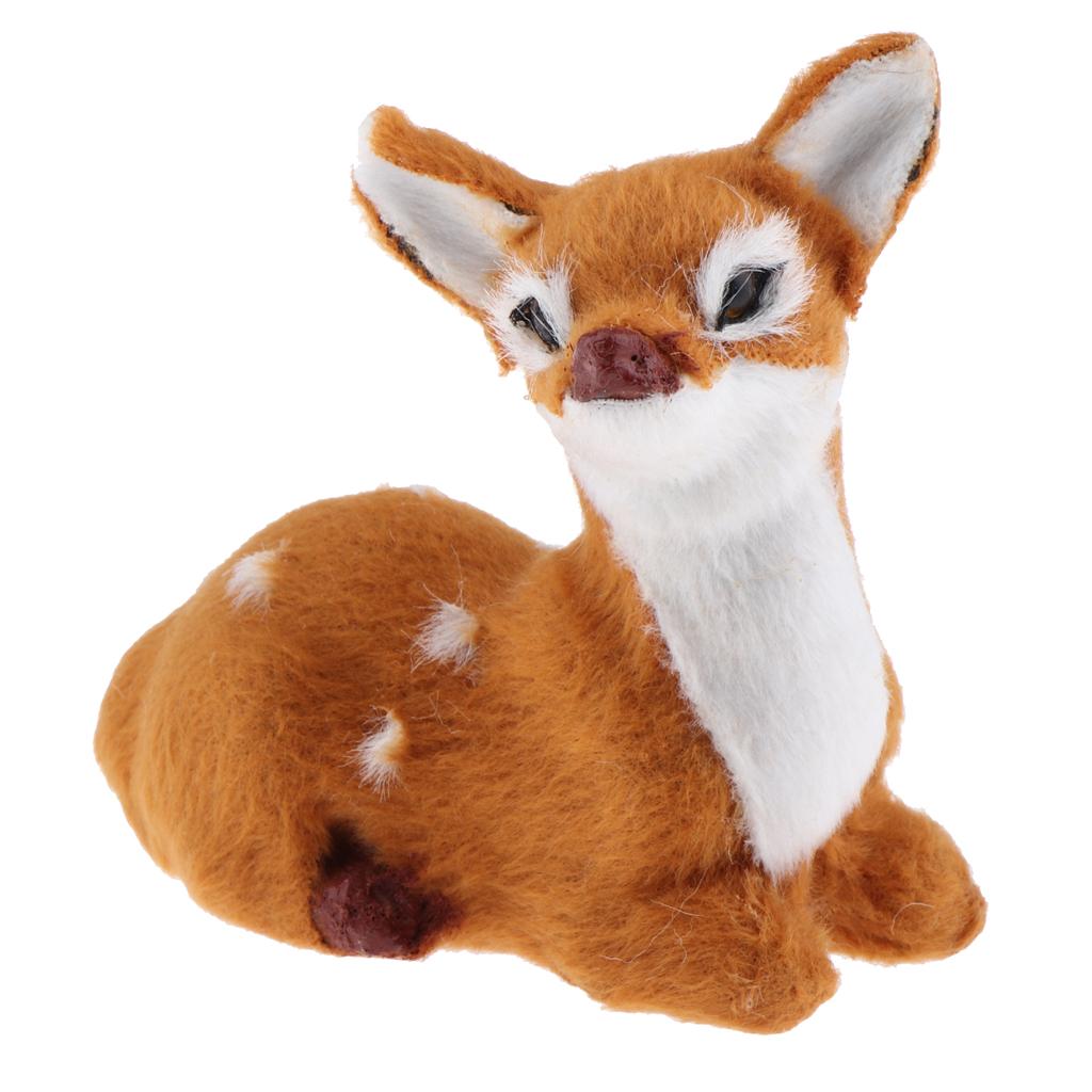 

Смола Статуя Оленя Домашний Офисный Декор Фигурка Животного Украшения Оленя Декор Газона Подарок на Новоселье Садовая Скульптура 8cm Tall