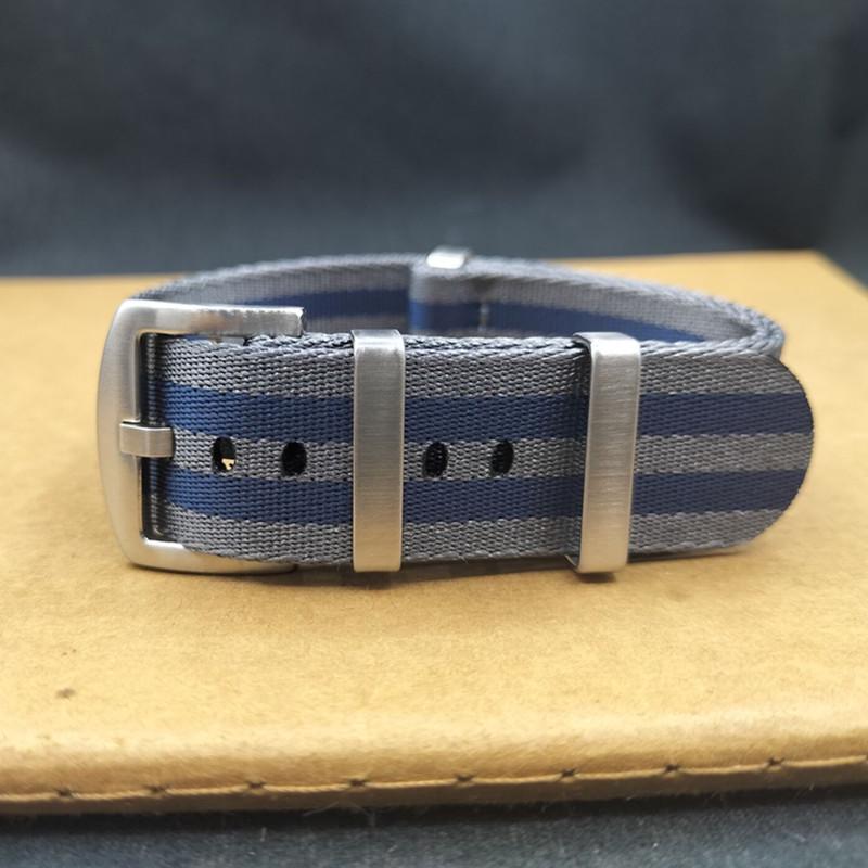 High-End NATO One-Piece Nylon Watch Strap - Canvas Woven, Sizes 18/20/22/24.