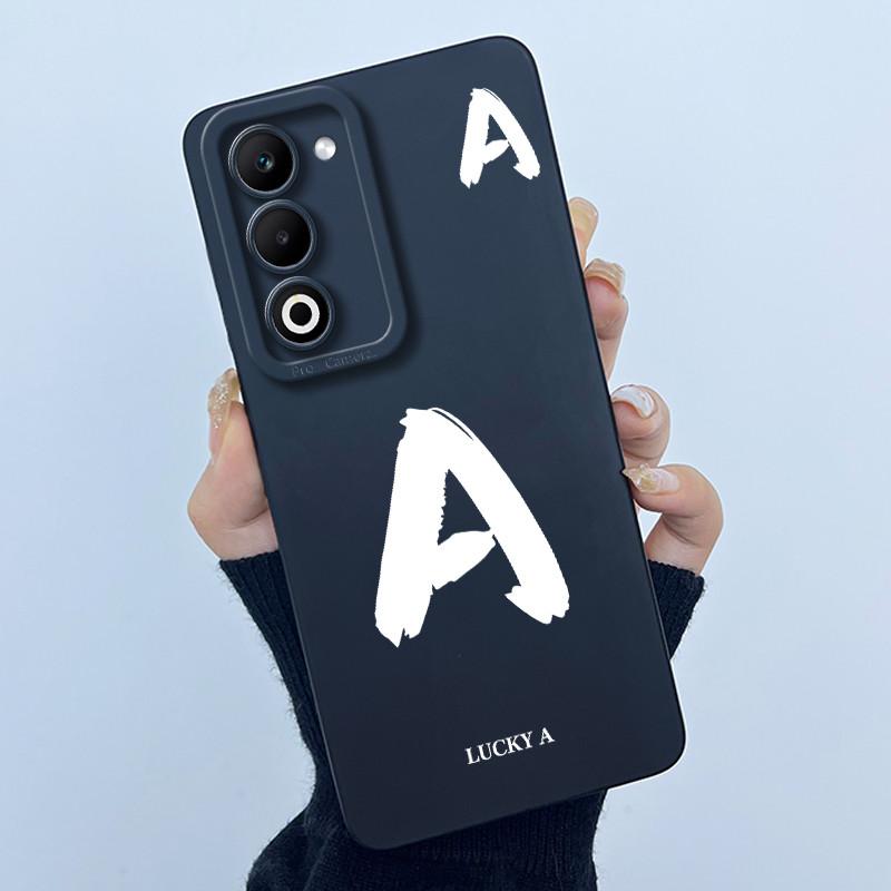 

For OPPO A5i Pro A5M Case Cover Lucky Initial Letter Shockproof Silicone Soft Matte Phone Bumper for OPPO A5 i Pro A 5m Casing OPPO A5i Pro