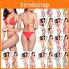 Womens Sexy Bikini Bandage Swimsuit Swimwear Bathing Suit Candy Solid Color