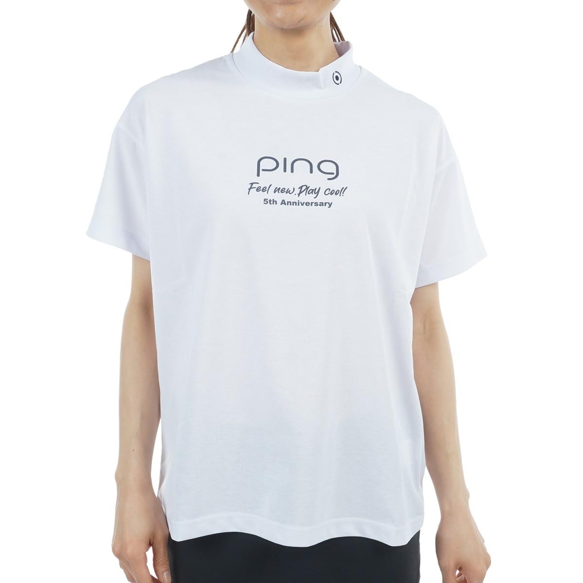 

Ping Apparel Short Sleeve High Neck Shirt Golf LL Women s (Brand Logo) / / 622-5167306 030_White