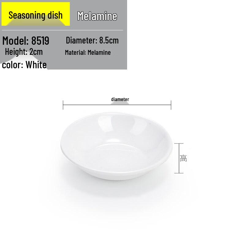 

Yipan Melamine 3-Compartment Round Dipping Dishes (10-Pack)