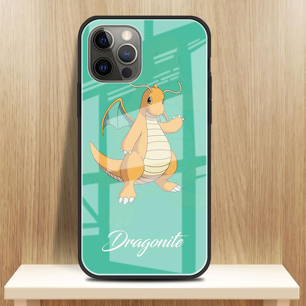 

Стеклянный чехол для Apple iPhone 13 Pro 11 14 12 7 8 Plus SE 2022 XR X XS Max 6 6S закаленный чехол для телефона мультяшный милый покемон iPhone 14 Pro Max