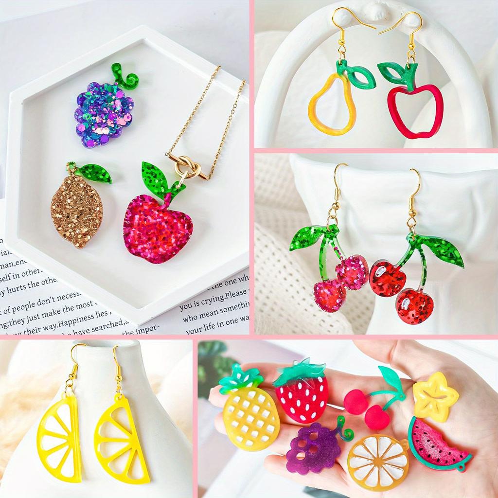 Fruit Jewelry Resin Molds, Versatile Silicone Molds for Earrings & Pendants